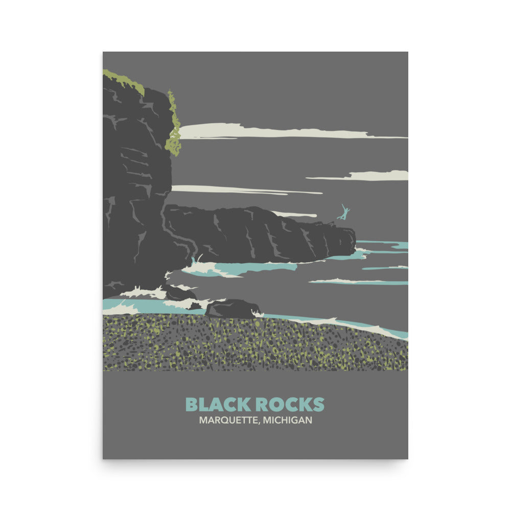 Black Rocks Marquette | Poster Prints