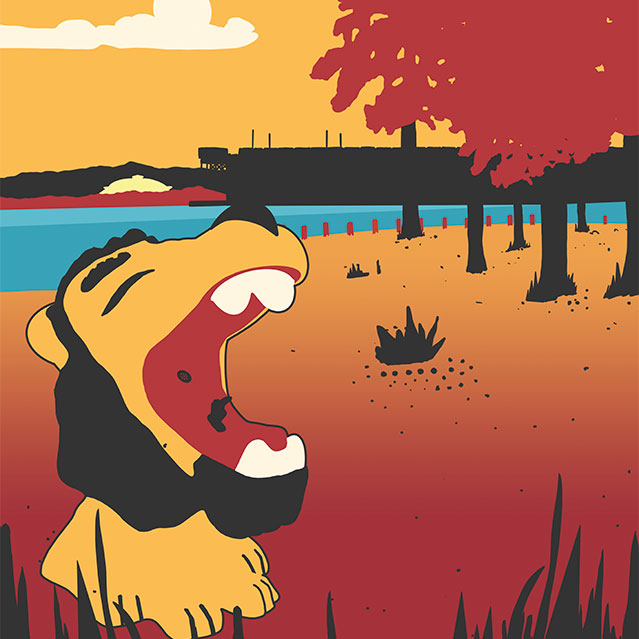 presque-isle-lion-fountain-marquette-michigan-art-poster