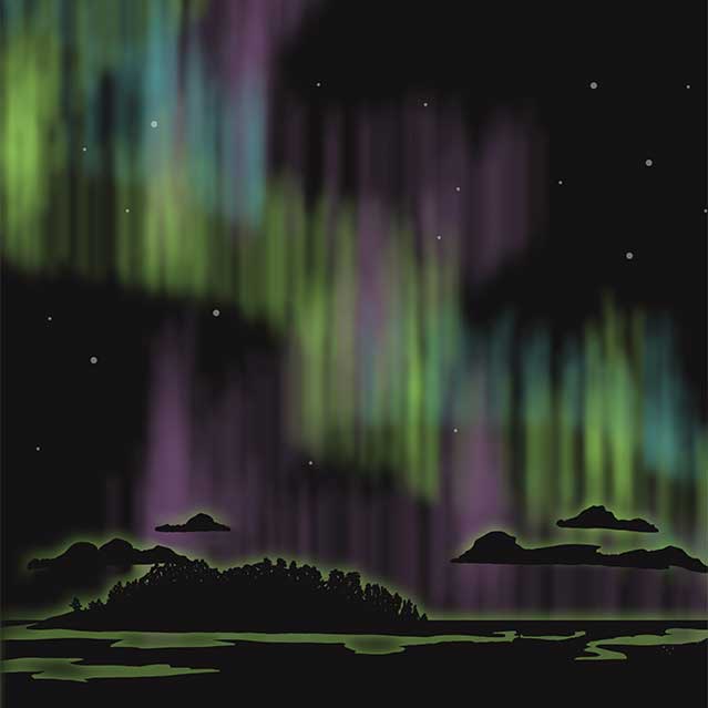 little-presque-isle-aurora-northern-lights-marquette-michigan-art-poster