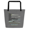 Black Rocks Beach Tote Bag [Curiously Courageous Fear]