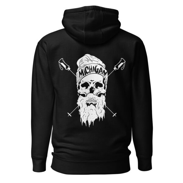 Michigan Ski Skull Hoodie