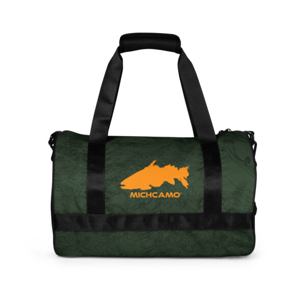 Marquette Topo Map Green Gym Bag - Image 7