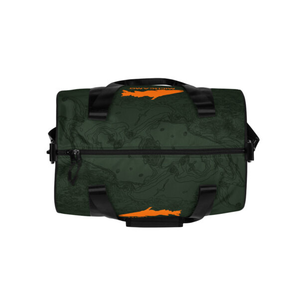 Marquette Topo Map Green Gym Bag - Image 5