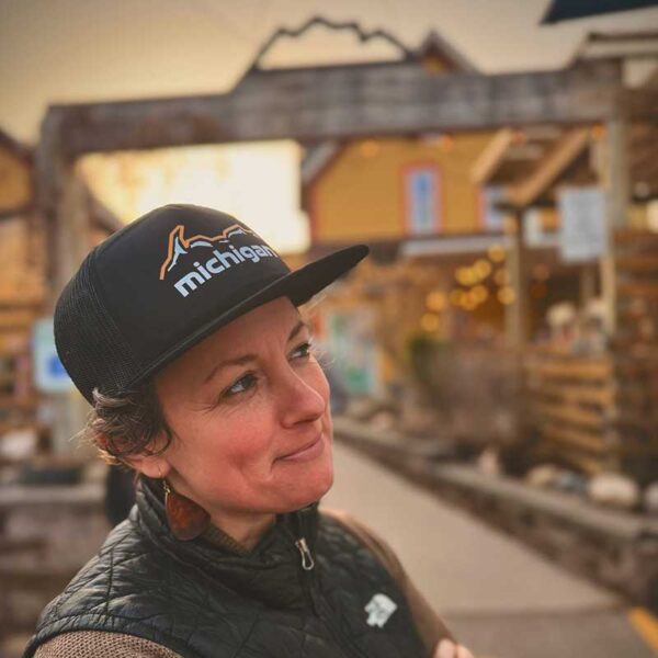 UP Mountains Orange/Black Foam Trucker Hat