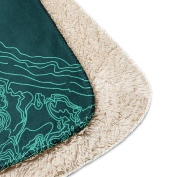 Marquette Topo Map Sherpa Blanket - Image 4