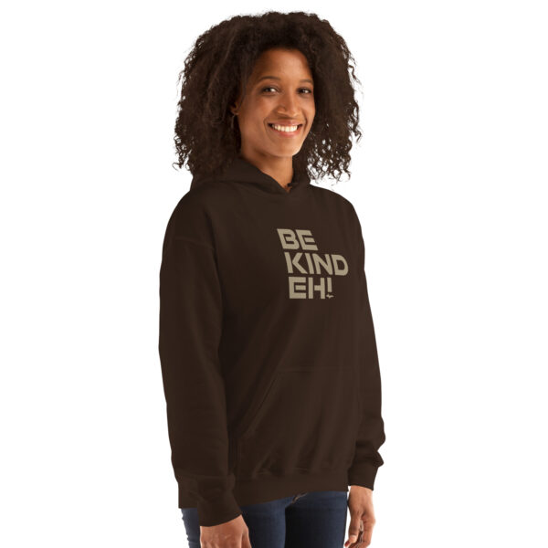 Be Kind Eh Hoodie Brown - Image 2