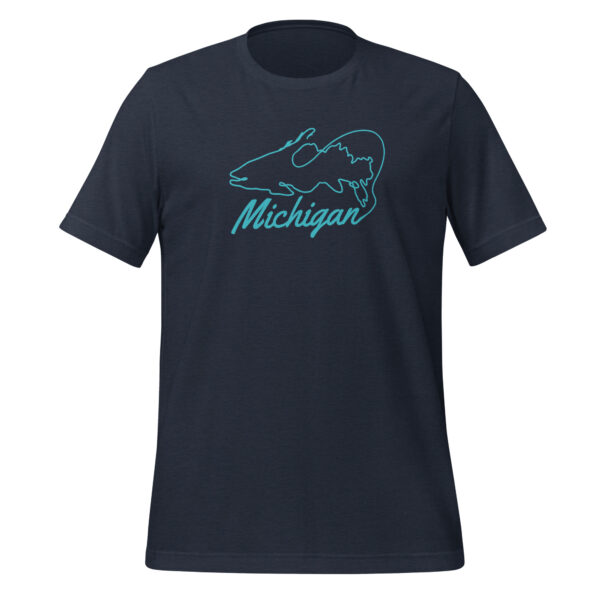 Michigan Fishing Line T-Shirt Blue - Image 14