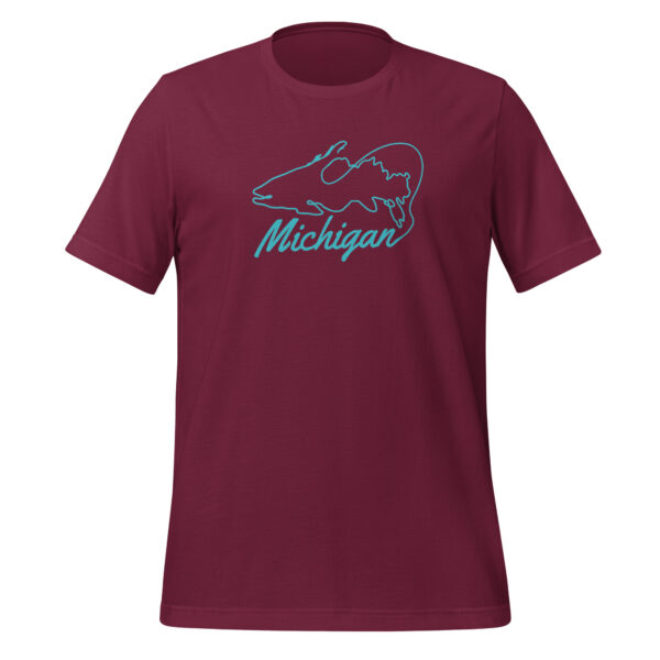 Michigan Fishing Line T-Shirt Blue - Image 5