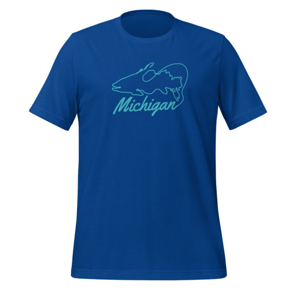 Michigan Fishing Line T-Shirt Blue - Image 11