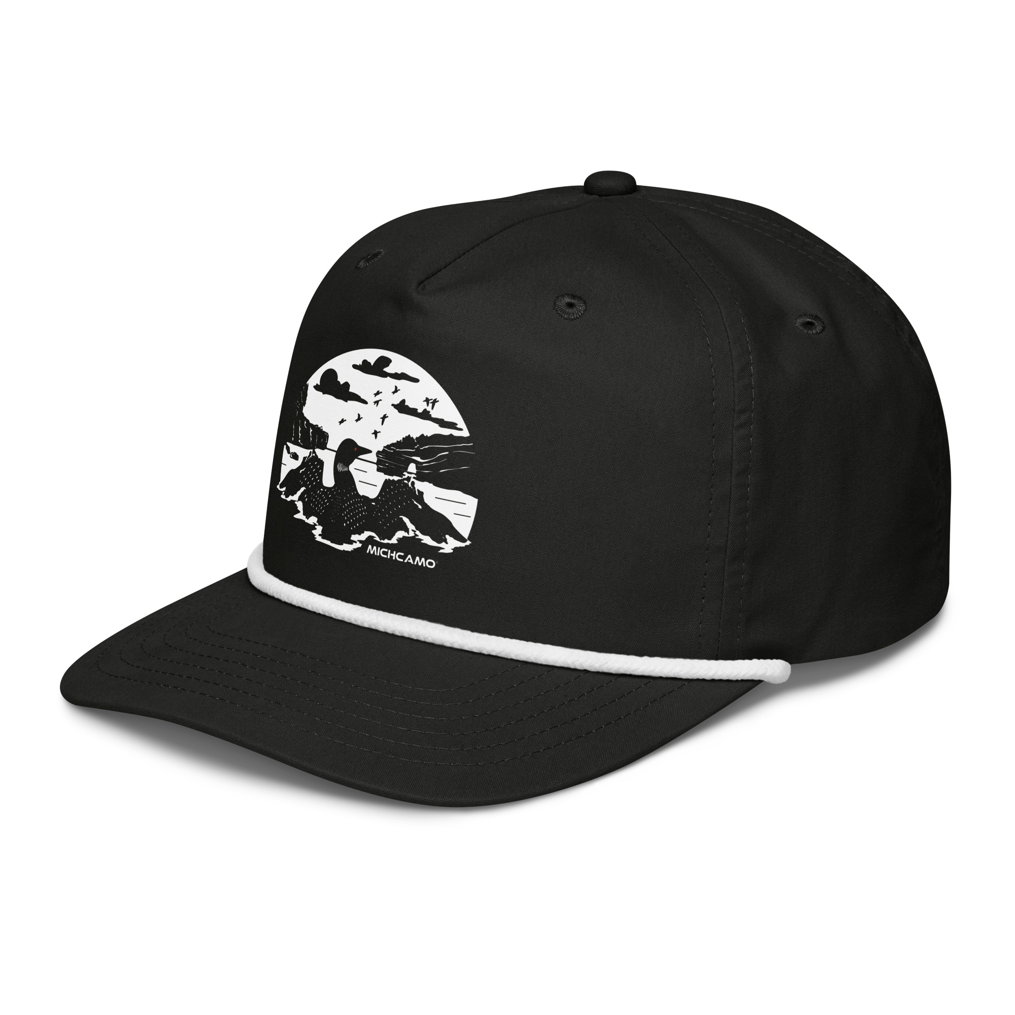 Lake Superior Loon Rope Hat